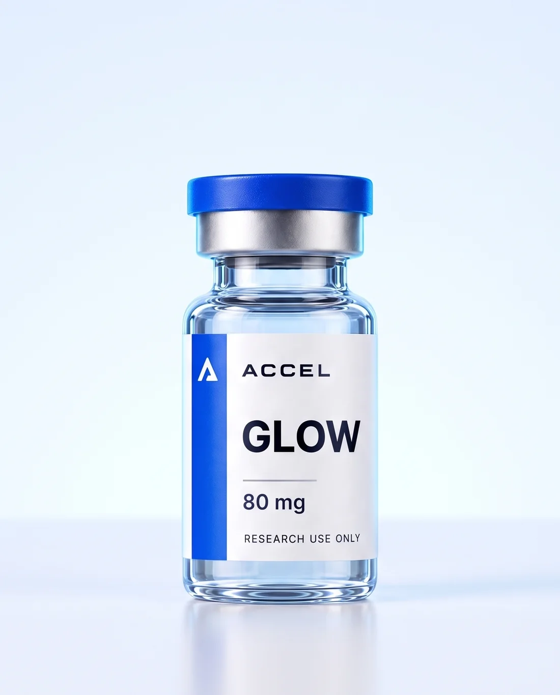 Accel GLOW 80 mg research vial