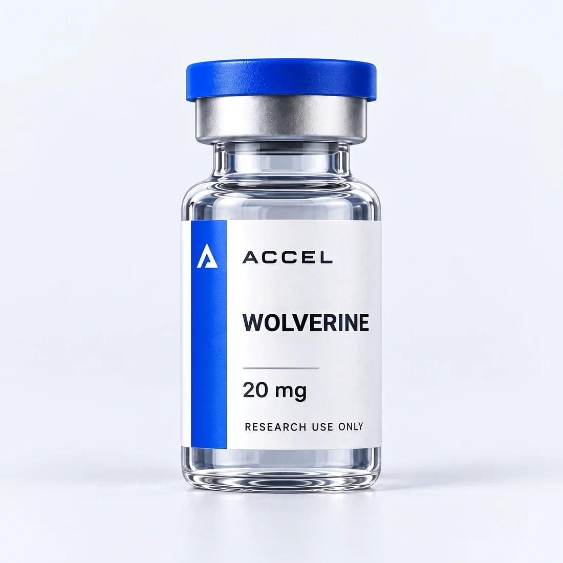 Front of the Accel Wolverine vial label