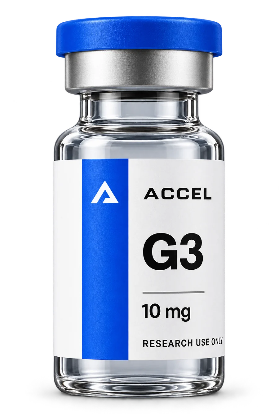 Accel G3 10 mg vial packaging concept