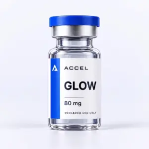 GLOW 80 mg research vial